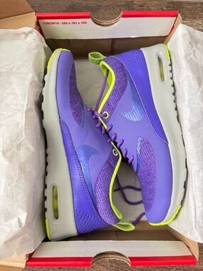 Nike Air Max Thea Purple Neon Yellow Size 7 Running Shoes